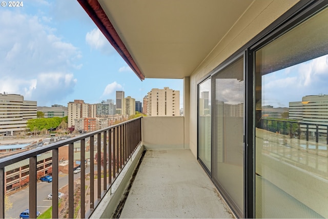 view of balcony