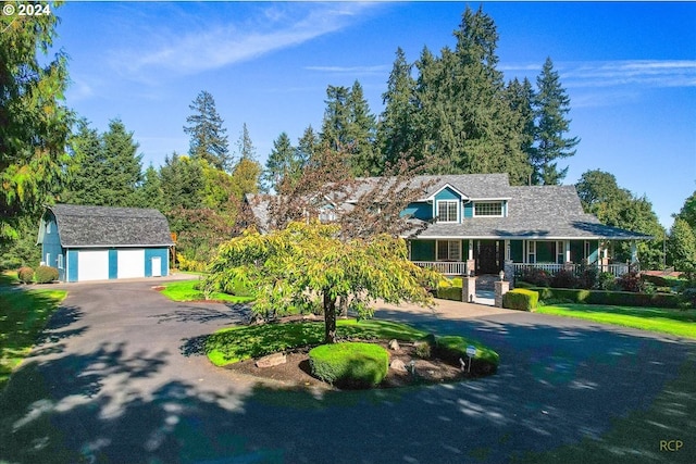 view of front of home with a porch