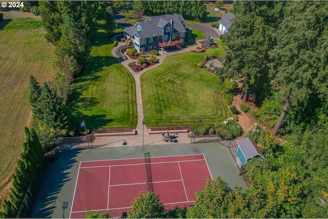 birds eye view of property