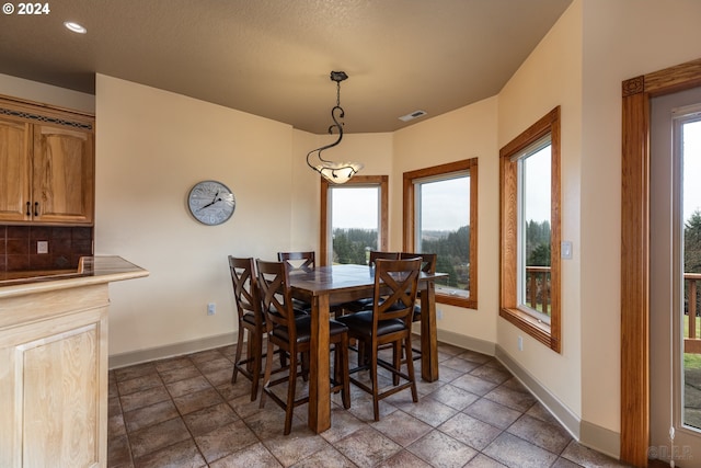 view of dining space