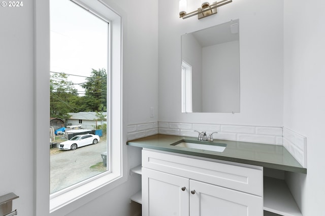 bathroom with vanity