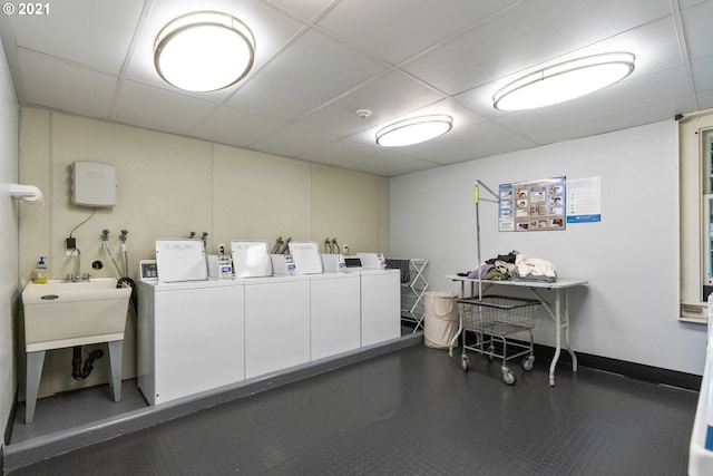 laundry area featuring independent washer and dryer