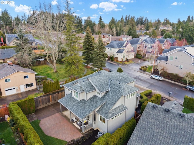 birds eye view of property featuring a residential view