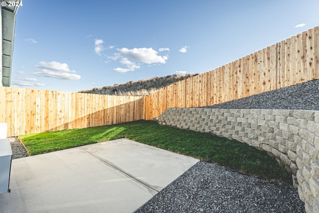 view of yard with a patio