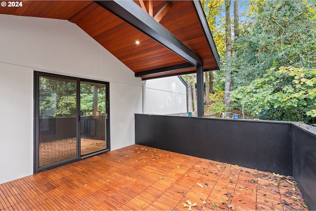 view of patio / terrace with a balcony