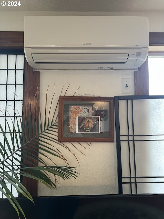 details with an AC wall unit