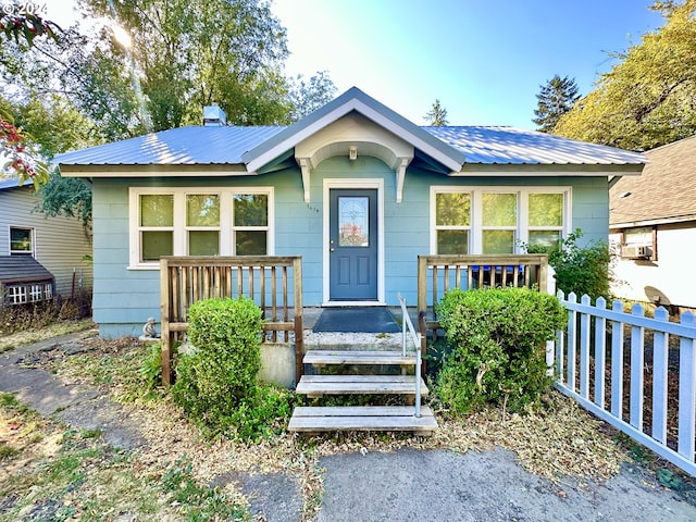 view of bungalow-style home