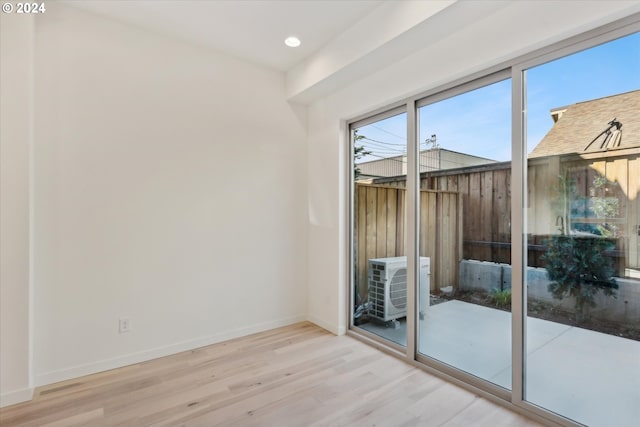 interior space featuring light hardwood / wood-style floors