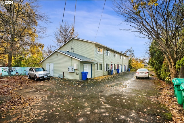 view of side of property