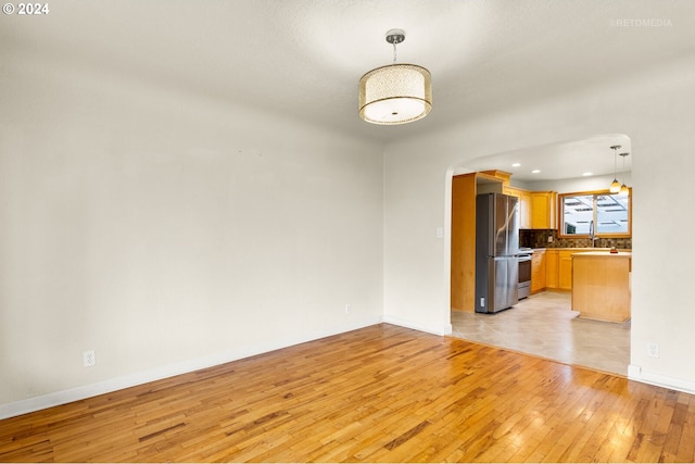 interior space featuring light wood-type flooring