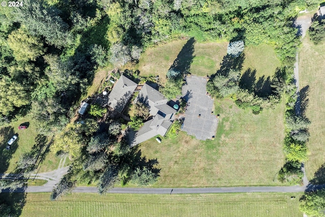 bird's eye view featuring a rural view