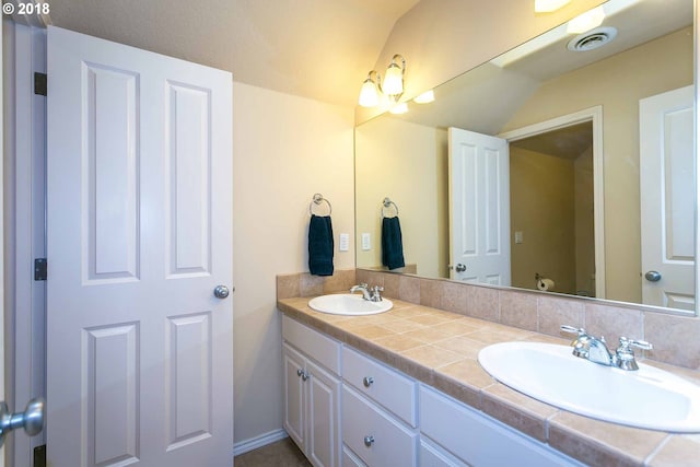 full bath with double vanity