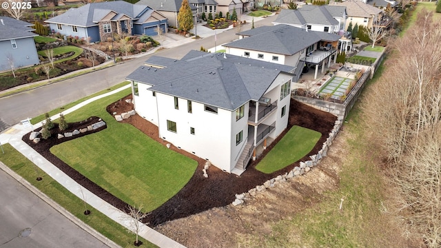 bird's eye view featuring a residential view