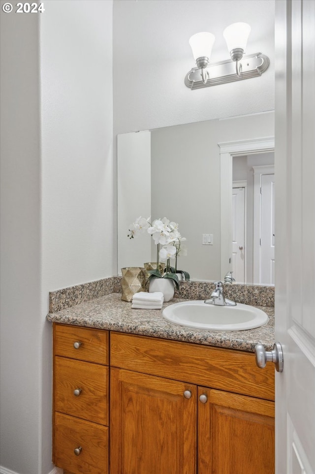 bathroom with vanity