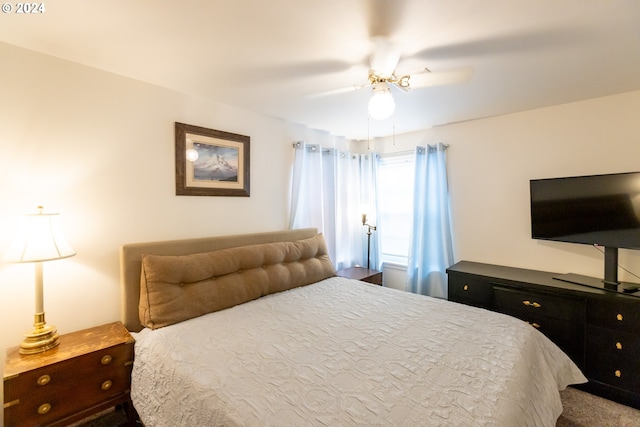 bedroom with ceiling fan