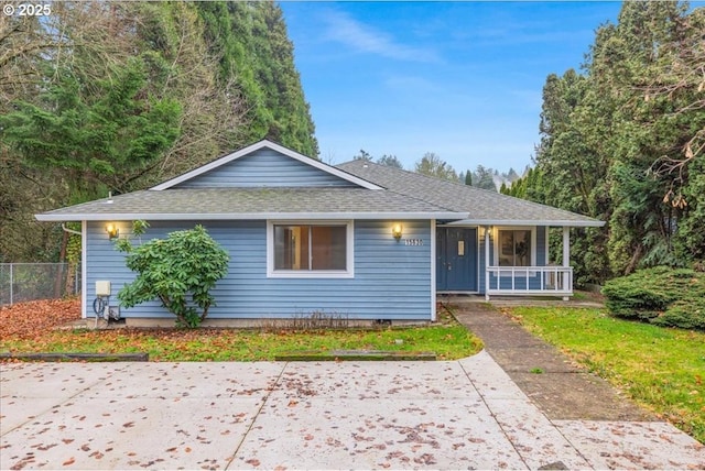 view of front of house with a porch