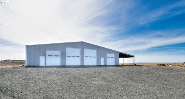 view of shed / structure with a garage