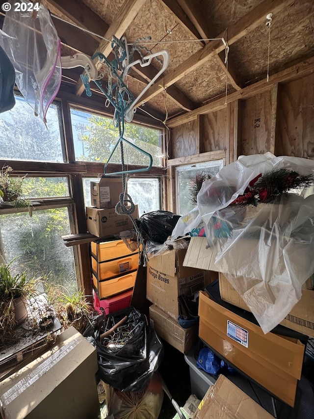 view of storage room