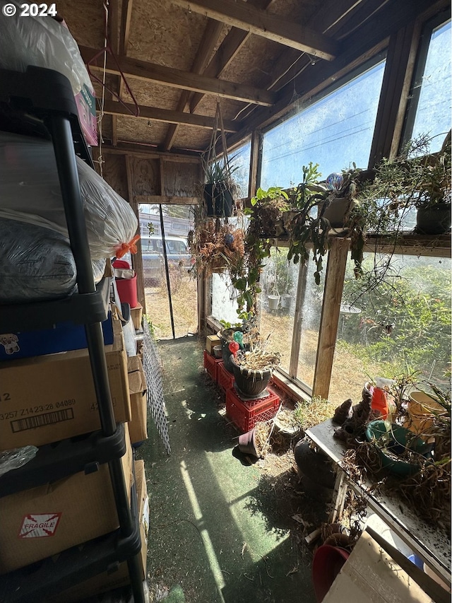 view of sunroom