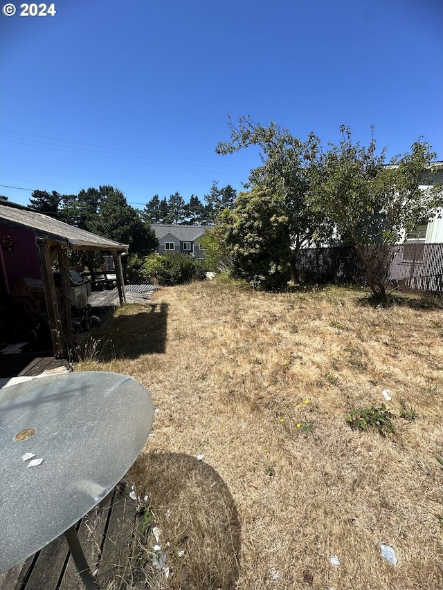 view of yard with a patio area