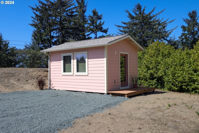 view of outbuilding