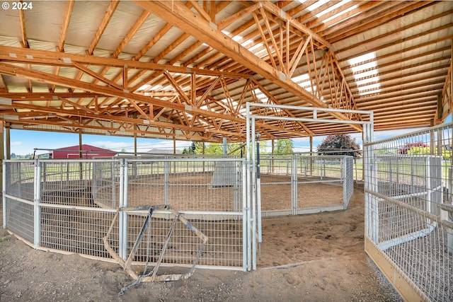 view of horse barn