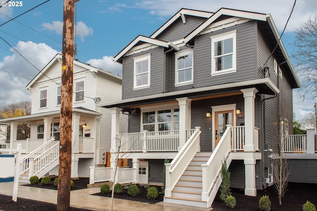 view of front of house with a porch