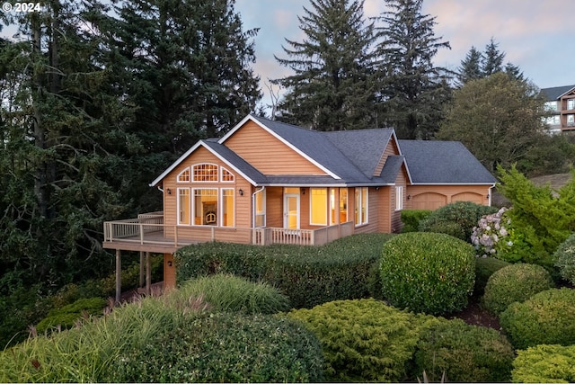 exterior space with covered porch