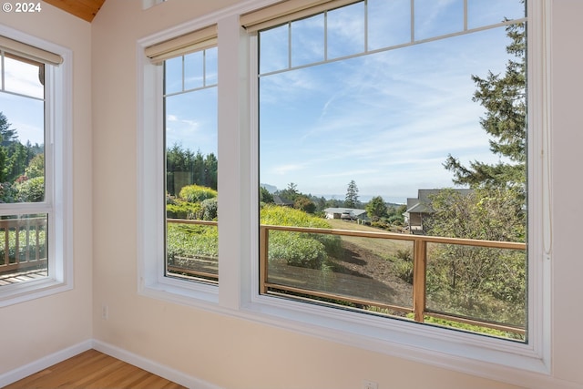 unfurnished sunroom featuring a healthy amount of sunlight