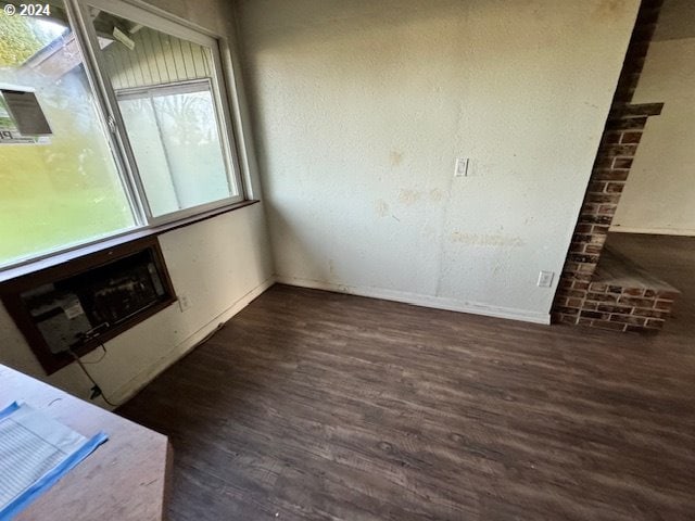 interior space featuring dark hardwood / wood-style flooring