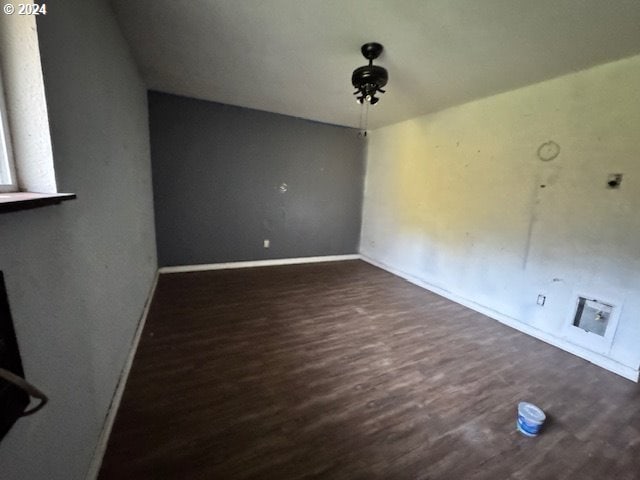 interior space featuring dark hardwood / wood-style flooring