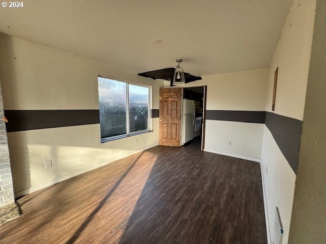 interior space featuring dark hardwood / wood-style floors