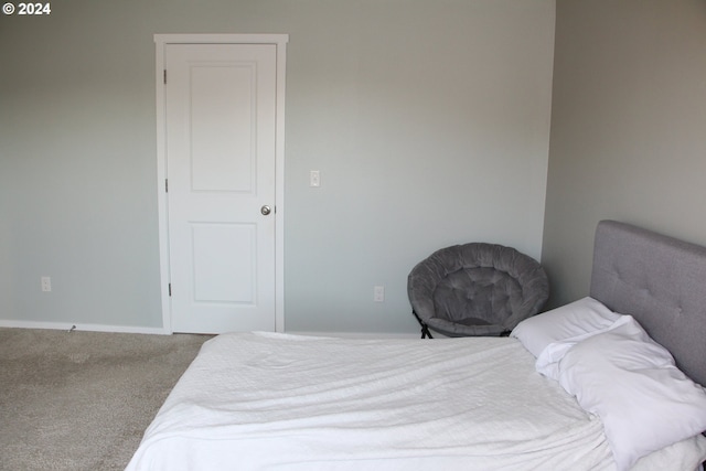 bedroom with carpet floors