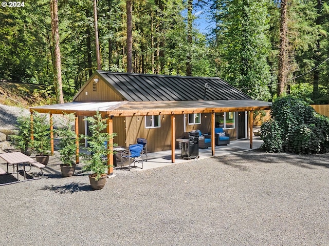 exterior space with a patio