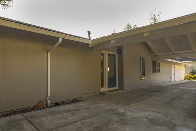 exterior space with a patio area