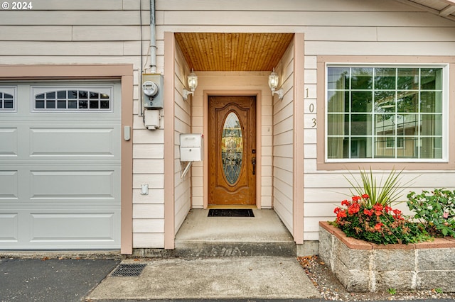 view of entrance to property