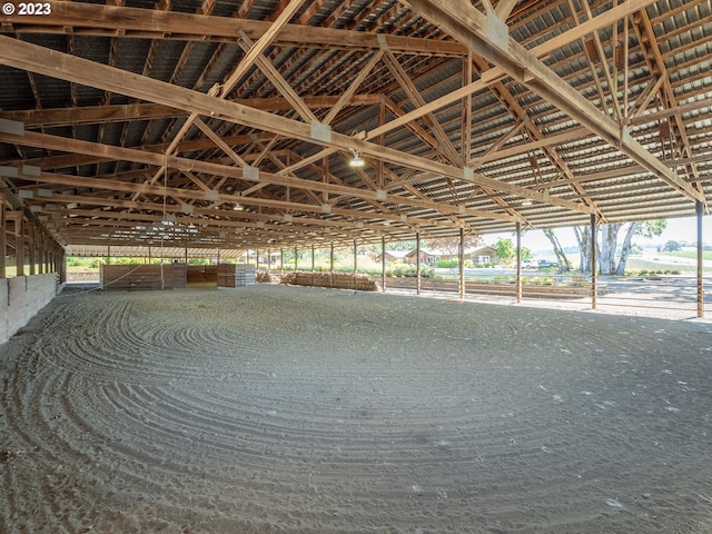 view of horse barn