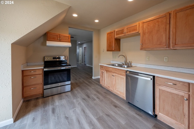 bonus room with lofted ceiling and carpet floors