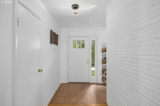 view of tiled foyer