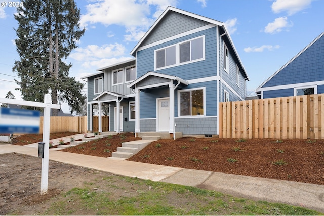 view of front of home