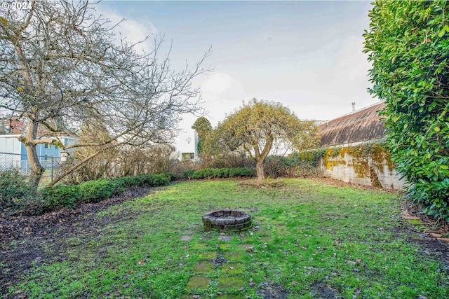 1175 Hines St SE, Salem, OR 97302 - view of yard with an outdoor fire pit