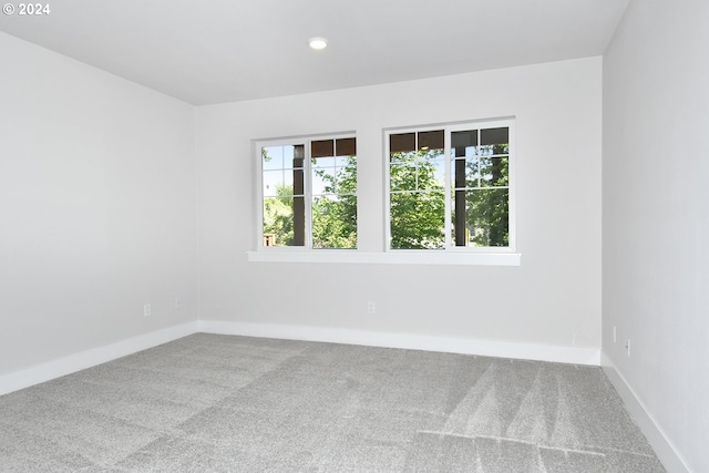 view of carpeted empty room