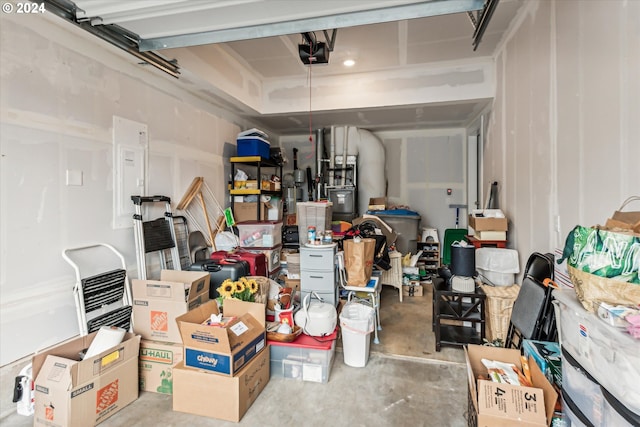 interior space featuring a garage door opener