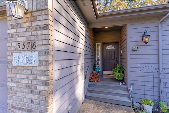 view of entrance to property