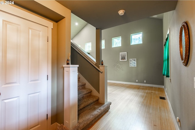 interior space featuring light hardwood / wood-style flooring