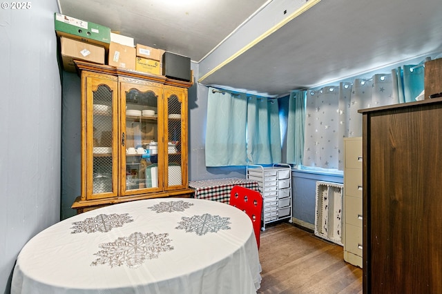 bedroom featuring hardwood / wood-style floors