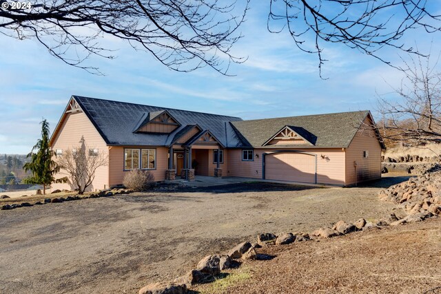 view of front of home with a patio