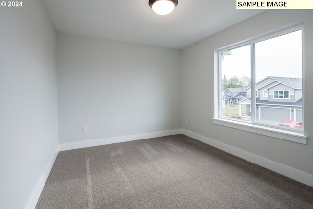 empty room with carpet flooring