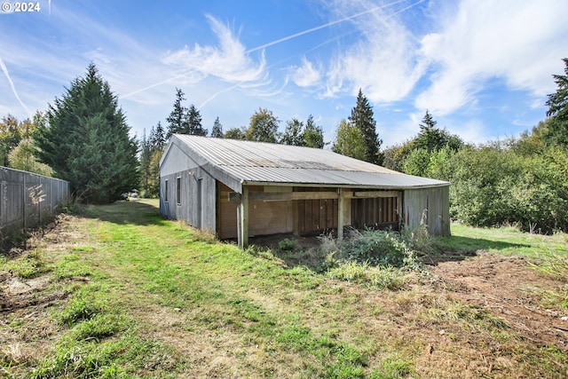 view of outbuilding