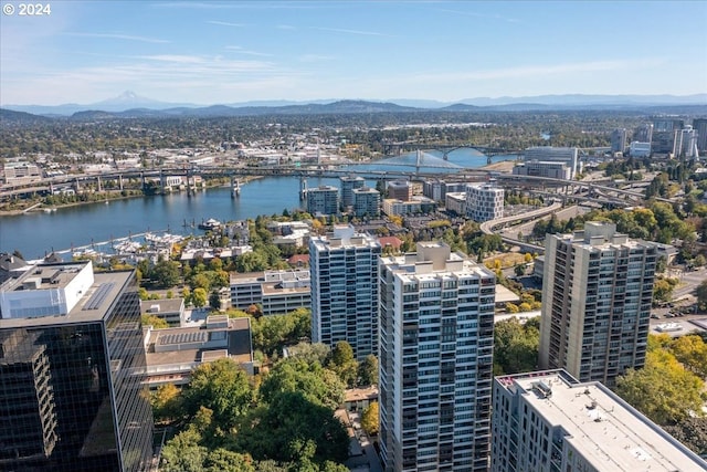 255 SW Harrison St Unit 21C, Portland, OR 97201 - view of urban area with a notable bridge and a water and mountain view